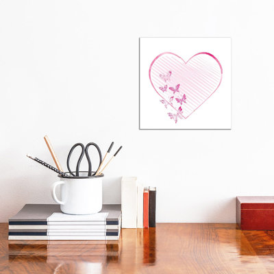 Butterfly Heart II by Ann Bailey - Wrapped Canvas Gallery-Wrapped Canvas Giclée
