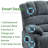 Emalina Power Lift Recliner With Heated Massage And Charging Port, Large chair, Infinite Positions-93861084