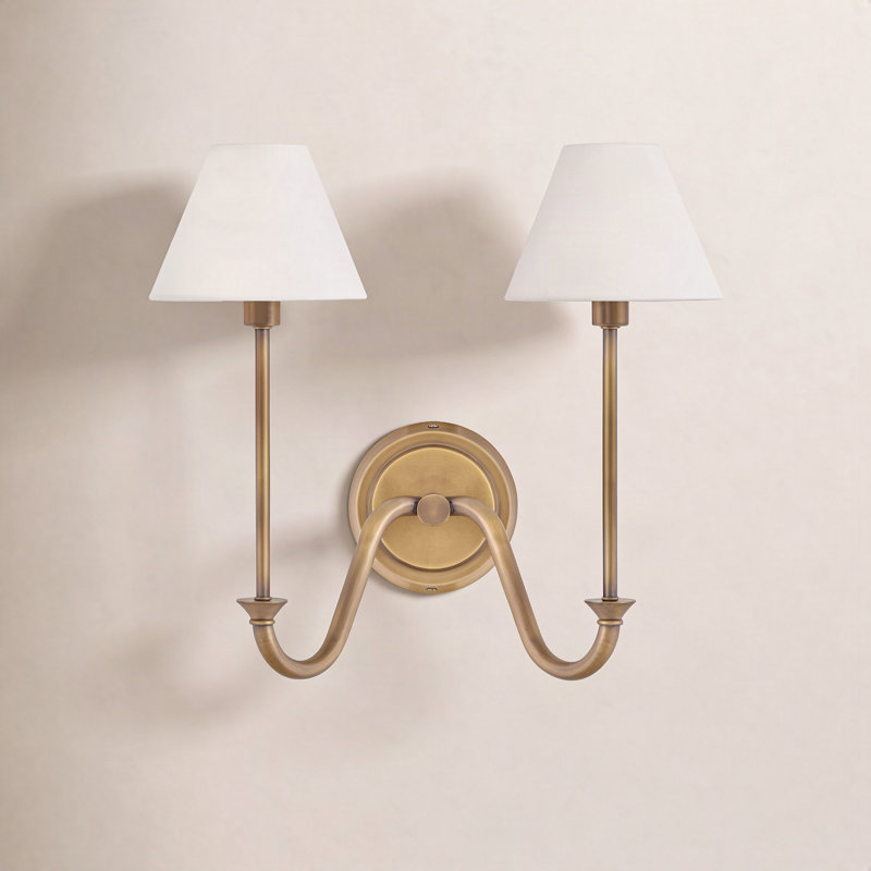 Greta Linen Wall Sconce by Hinkley, Gold