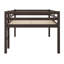 Lit mezzanine en bois avec échelle-683247109