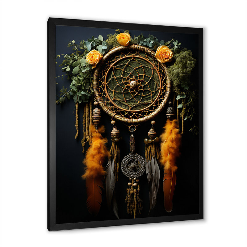 Coghill Native Art Earthly Connections I, Cadre photo noir, H 32 po x l 16 po x P 1 po
