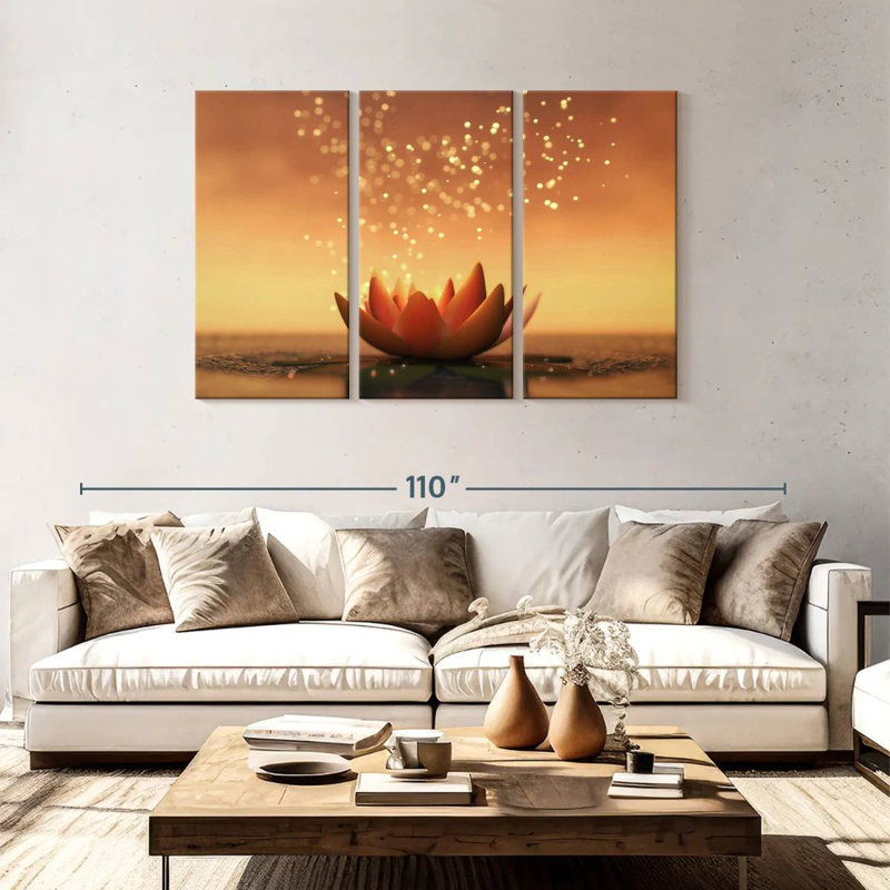 Harnek Magical Water Lily, 48" H x 74" W