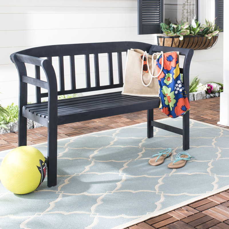 Banc de jardin en bois Archdale, Gris ardoise foncé