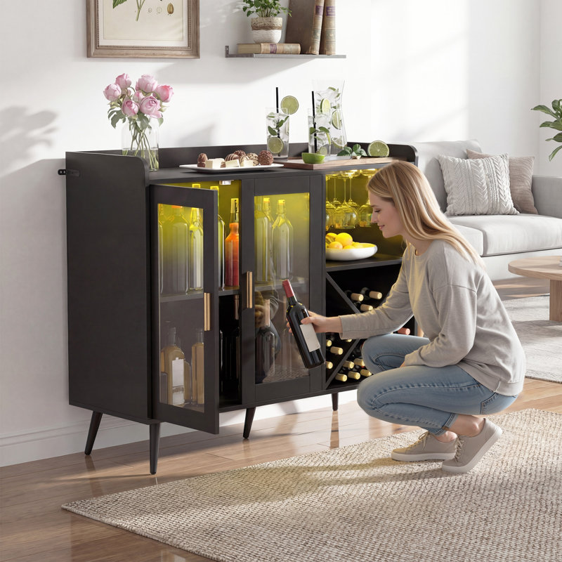 106 cm Iron Bar Cabinet Bar Cabinet