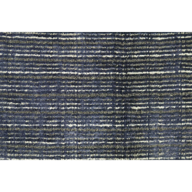 Hand-Knotted High-Quality Navy Area Rug