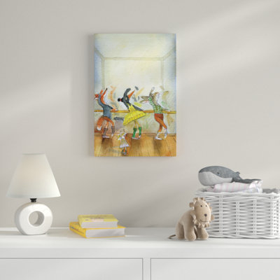 Ballet Lesson - Wrapped Canvas Print