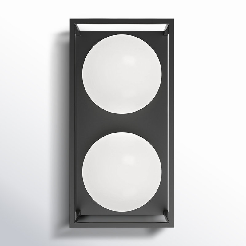 Applique murale en acier inoxydable H 12,63 po Davida