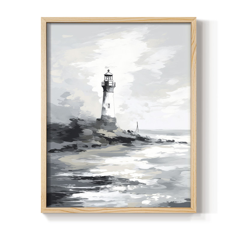NAUTICAL Series Div, reproduction encadrée - bois massif, H 21 po x l 17 po