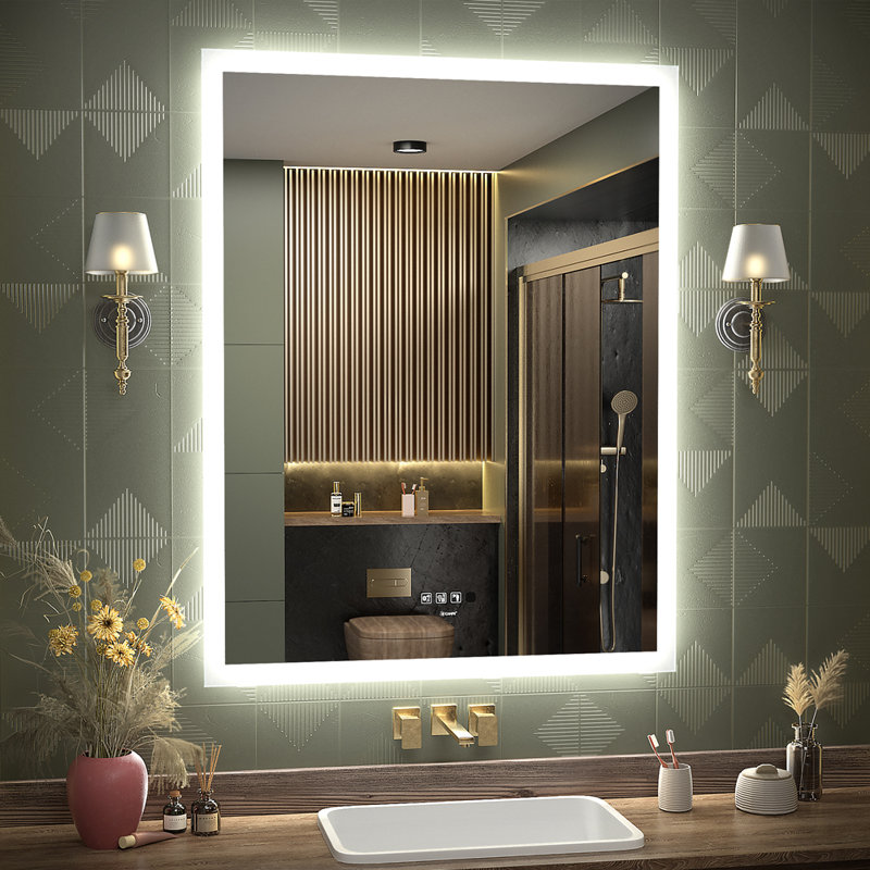 Beierlein Flat Wall Mirror, 100cm x 80cm