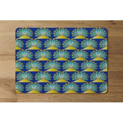 Garabed Wood, Polyester Geometric Rectangle Placemat