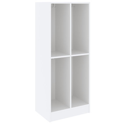 Armoire de rangement double à quatre compartiments pour salle de classe