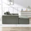 Fauteuil en velours côtelé de 75 pouces avec repose-pieds amovible, aucun assemblage requis, canapé-lit moderne moelleux pour le salon et la chambre à coucher, article d'armée requis Fauteuil inclinable en éponge, élément saillant-1138676271