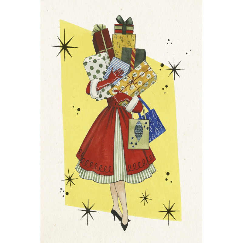 Vintage Christmas II by Grace Popp - Wrapped Canvas Print, 122cm H x 81cm W