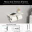Porte-papier hygiénique KES avec tablette en marbre, porte-papier hygiénique double avec tablette pour téléphone pour salle de bain SUS304