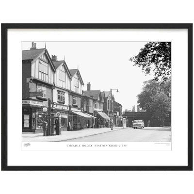 Cheadle Hulme, Station Road C1955 by Francis Frith - Single Picture Frame Print