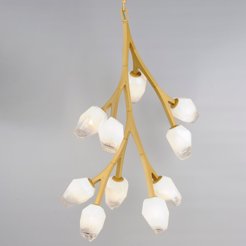 Dreanda 10 - Light Dimmable Novelty Chandelier, Natural Aged Brass