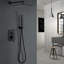 Système de douche complet à pression équilibrée avec pomme de douche à valve brute-88793462