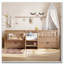Lit en bois avec tablettes intégrées et tiroirs de rangement-87287013-87287033