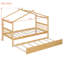 Lit simple en bois avec lit gigogne simple, naturel (VIEUX SKU: WF300800AAN)-1684029807