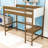 Twin Wooden Loft Bed With Built-In-Desk