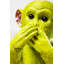 Money Box Monkey Iwazaru Lime