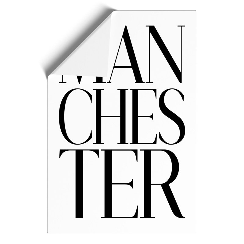 Manchester - Frameless Print, 30cm H x 21cm W x 0.1cm D