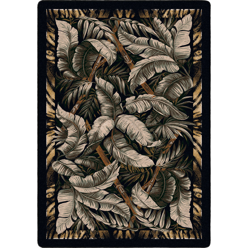 Tapis floral Jungle Fever, Rectangle 5 pi 4 po x 7 pi 8 po