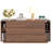 Fluted 6 Drawer Dresser with Shelves, 63'' Wide 17.7'' Depth Large Chest of Drawers for Bedroom, Modern TV Stand, Wood Closet Storage Organizer for Living Room, Dark Walnut-1379208452