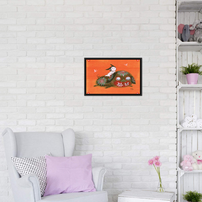 «Piggy Smile» par Martin Hsu - reproduction d'art sur toile, Pas de tapis, H 18 po x l 26 po x P 1,5 po