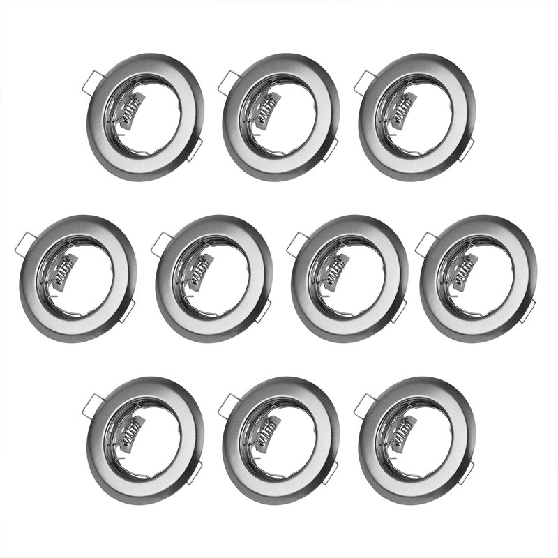 Onique 8,5 cm LED Recessed Lighting Kit, Glänzend Silber