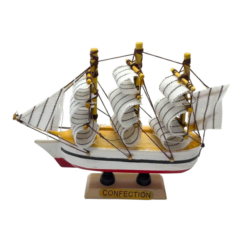 Ship With Three Masts Figurine