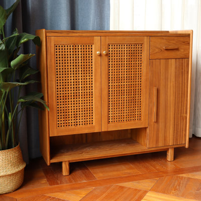 Armoire à chaussures en bois massif