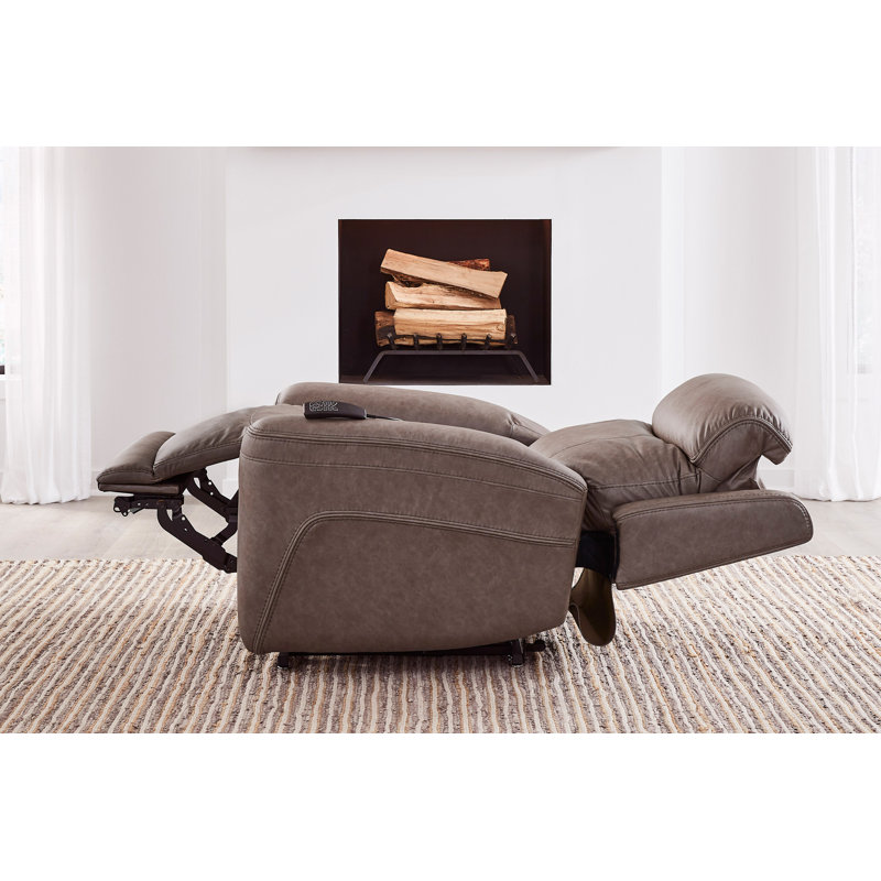 Fauteuil inclinable électrique Power Lift avec chaleur et massage, Sydney Brunette