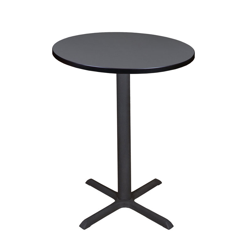 Table ronde de café Cain, Gris, 42" H x 30" L x 30" D