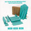 Chaise Adirondack pliante surdimensionnée TALE avec repose-pieds coulissant et porte-gobelet TALE, pour le patio et la cour, assemblage facile, vert