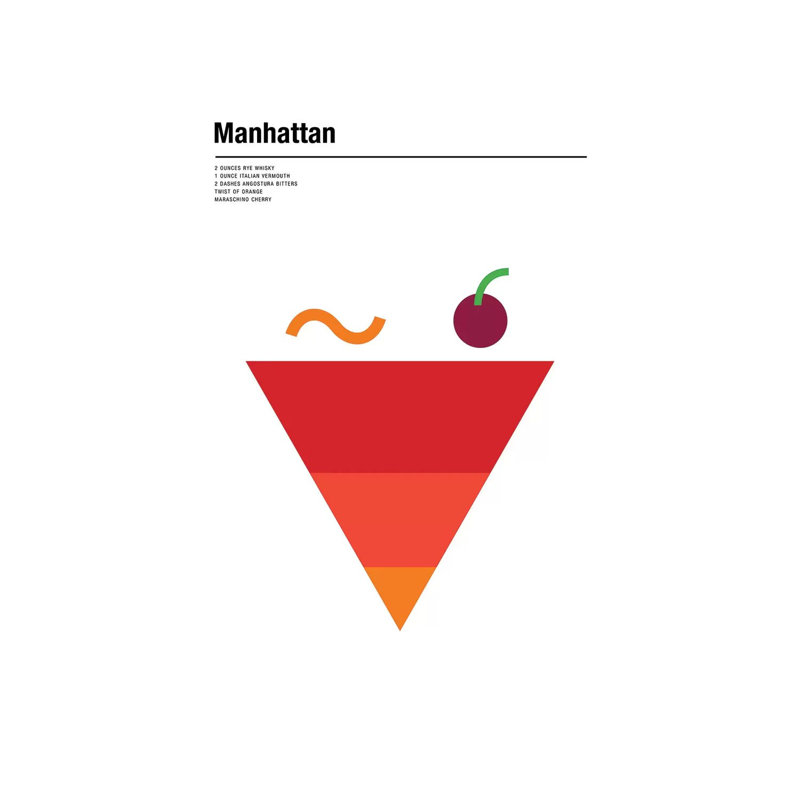 Manhattan by Nick Barclay - Print on Canvas, Wrapped Canvas, 30.48 cm H x 45.72 cm W