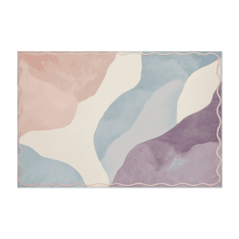 Mist Blossom Indoor And Outdoor Area Rug, Rectangle 9' x 12'