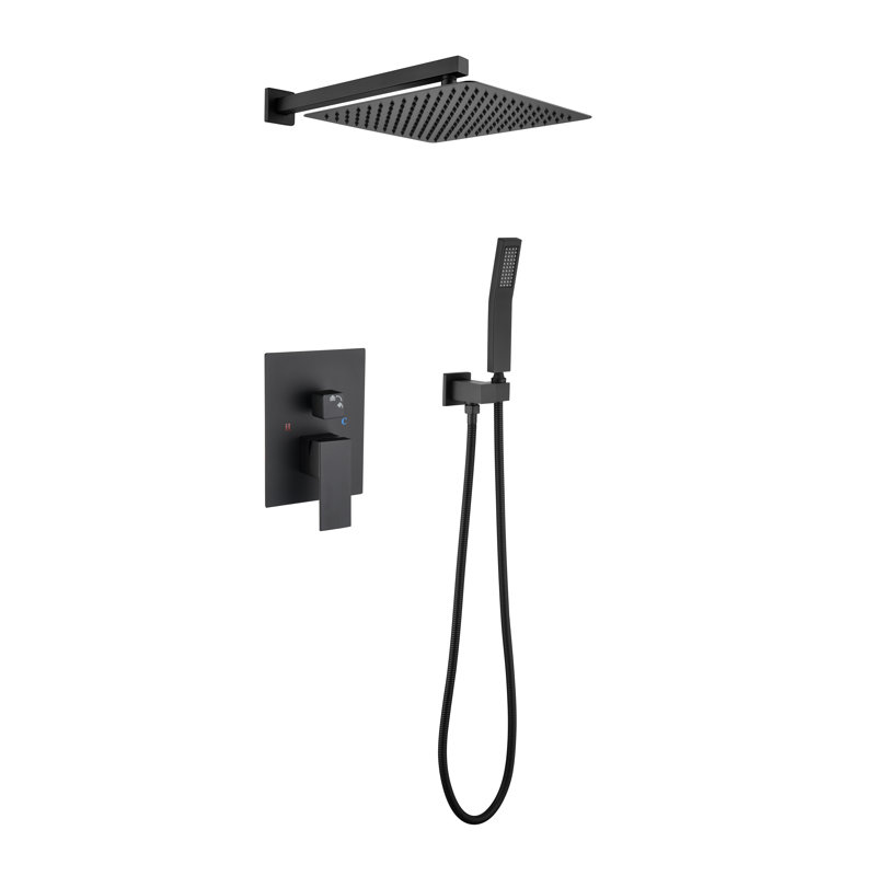 Douche de pluie 12 po, Matte Black