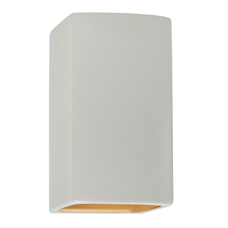 Applique murale Nomad, Matte White/Champagne Gold, DEL intégrées, H 13,5 po x l 7,25 po x P 4 po