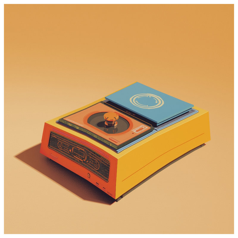 Housses de couette pour tourne-disque rétro, Lit simple