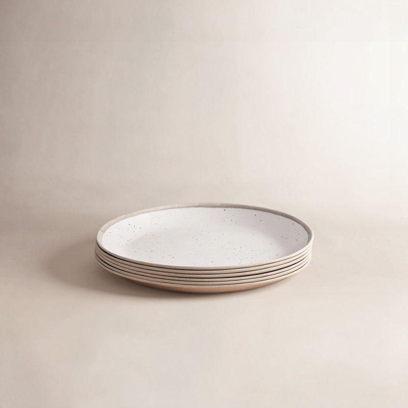Assiette plate en mélamine moucheté Laya