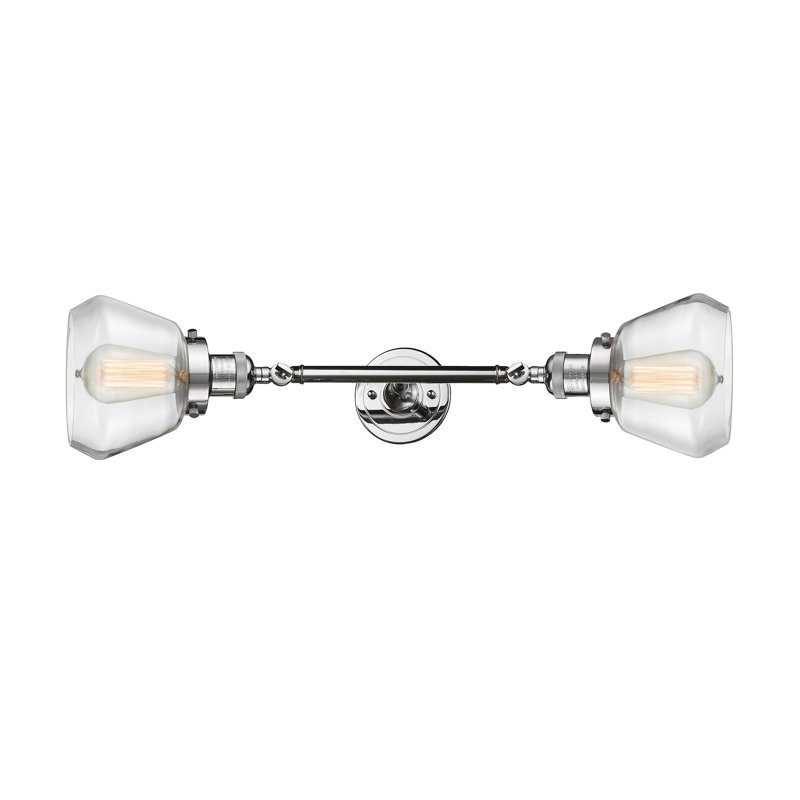 Éclairage pour salle de bain à intensité variable 2 lumières Chill, Chrome poli, Transparent