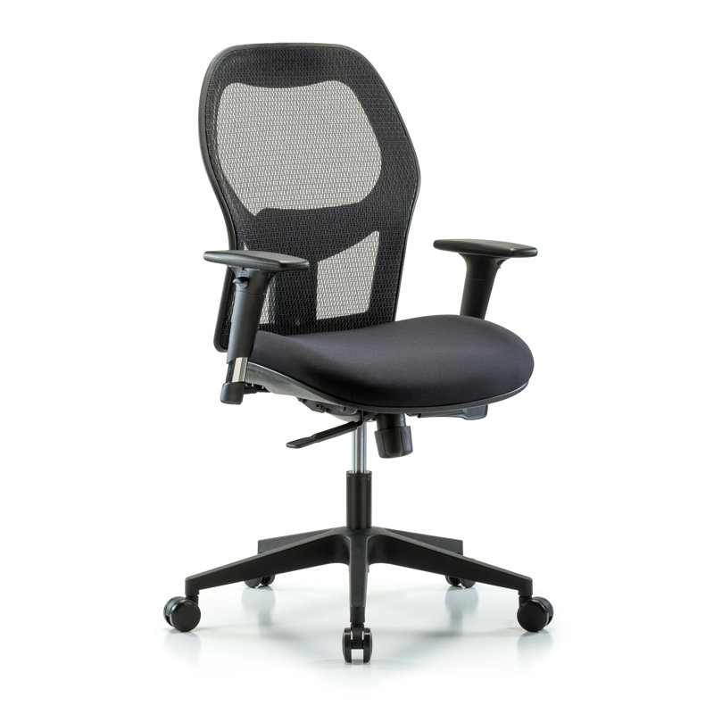Vinyl Task Chair, Yes, Casters, Black