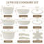 Pressely 13 - Piece Aluminum Cookware Set