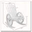 Chaise berçante Adirondack avec accoudoirs à roulettes