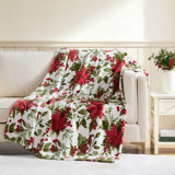 Lenox Bubble Plush 50x70 Throw, Butterfly Meadow Blue