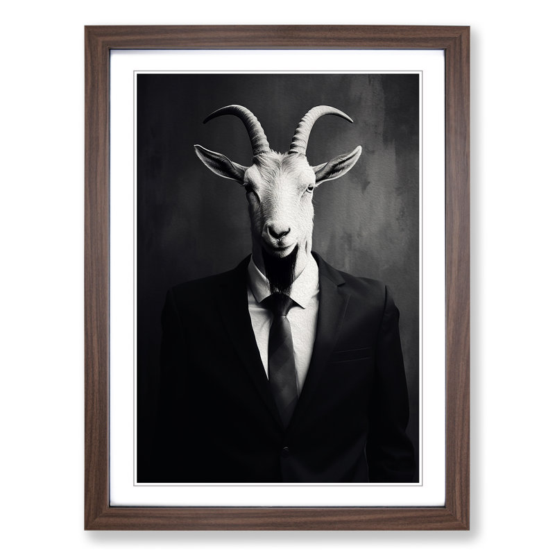 Goat Minimalism No.2 - Framed Print