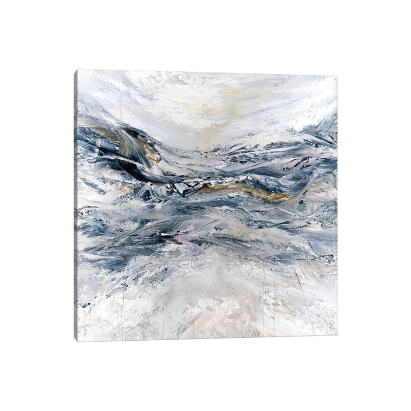 Ice Mountain by Radek Smach - Painting on Canvas, 45.72 cm H x 45.72 cm W x 3.175 cm D, Wrapped Canvas