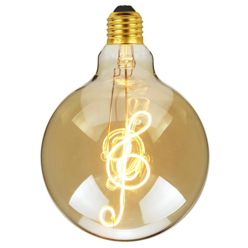 Sigala 4W LED Vintage Edison Globe Light Bulb Amber