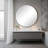 28-inch Black Round Wall Mirror